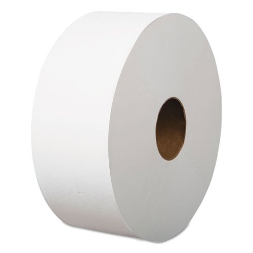 Boardwalk Jumbo Roll Bathroom Tissue, 1Ply, White, 3.4" x 1200 ft, 12