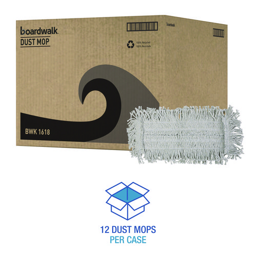 Disposable Dust Mop Head, Cotton, 18w X 5d - Image 4