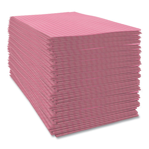 Tuff-job Foodservice Towels, 12 X 24, Pink-white, 200-carton - Image 4