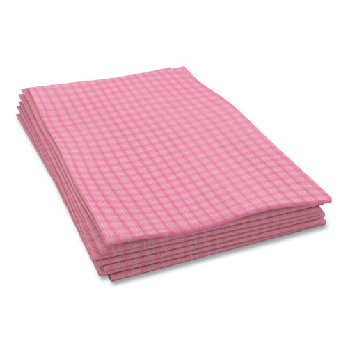 Tuff-job Foodservice Towels, 12 X 24, Pink-white, 200-carton - Image 3